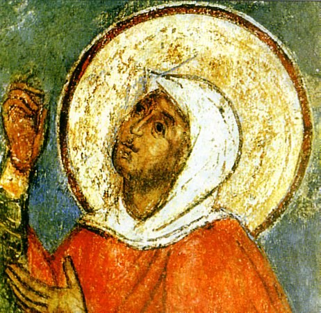 Seventeenth-century painted icon of Saint Euphemia the All-praised.